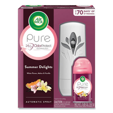 Air Wick® Freshmatic Life Scents Starter Kit, Summer Delights, 5.89 Oz Aerosol Spray, 4-carton freeshipping - TVN Wholesale